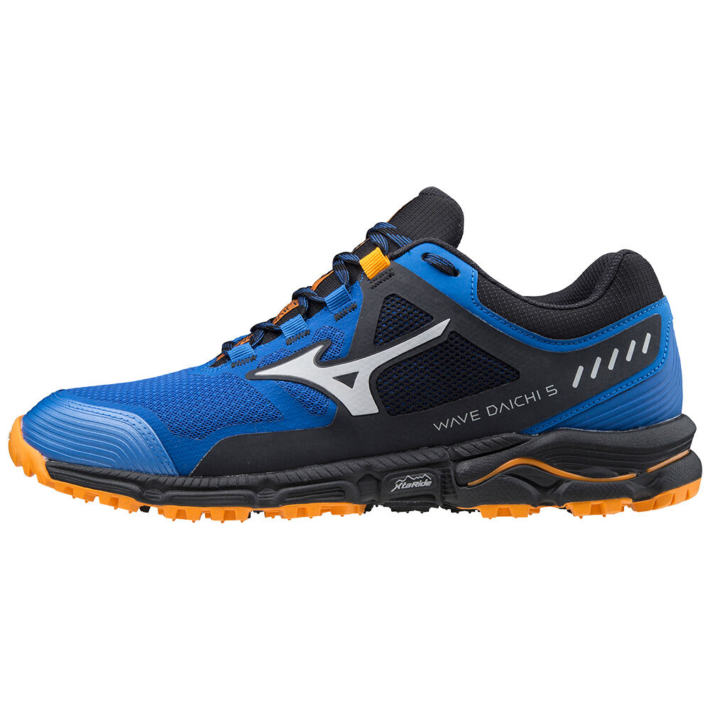 Mizuno Wave Daichi 5 - Erkek Trail Koşu Ayakkabısı - Mavi/Turuncu Türkiye (LFMJZN-936)